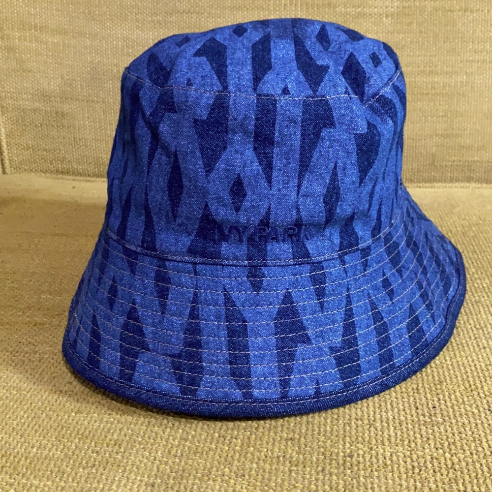 IVY PARK X Adidas collection - monogram reversible denim bucket hat